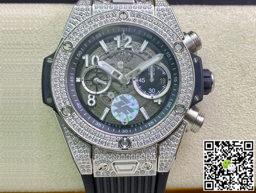 Hublot BIG BANG 421.NX.1170.RX.1704 ZF Factory 1:1 Best Edition Replica Watch Diamond-Set Bezel